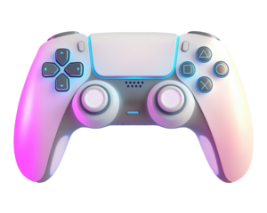 Isolated Gamepad Controller with Neon Lights