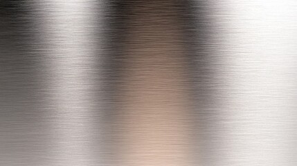 A flat sheet of grainless, microplaned stainless steel with a sleek, reflective surface. The texture creates a modern and industrial appearance.