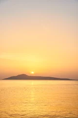 Fotobehang sunset over the sea in Greece © anilah