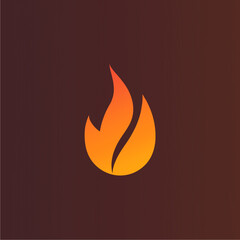 Stylized Flame Icon
