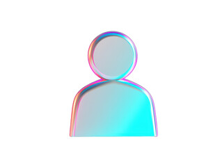 Isolated Colorful Person Icon