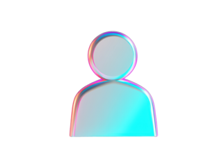 Isolated Colorful Person Icon