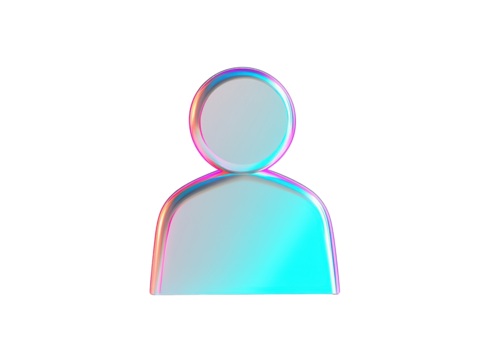 Isolated Colorful Person Icon