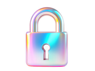 Isolated Colorful Padlock Icon