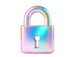 Isolated Colorful Padlock Icon
