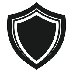 shield shape silhouette vector, protect shield security icons design, abstract emblem symbol illustration, 
black and white shield logo, modern safety guard graphic  