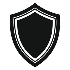 shield shape silhouette vector, protect shield security icons design, abstract emblem symbol illustration, 
black and white shield logo, modern safety guard graphic  