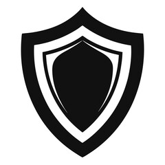 shield shape silhouette vector, protect shield security icons design, abstract emblem symbol illustration, 
black and white shield logo, modern safety guard graphic  