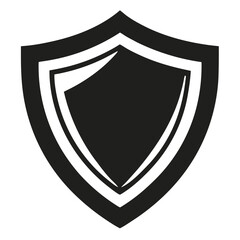 shield shape silhouette vector, protect shield security icons design, abstract emblem symbol illustration, 
black and white shield logo, modern safety guard graphic  