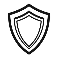 shield shape silhouette vector, protect shield security icons design, abstract emblem symbol illustration, 
black and white shield logo, modern safety guard graphic  