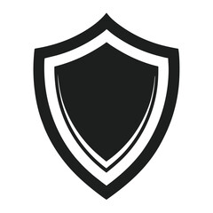 shield shape silhouette vector, protect shield security icons design, abstract emblem symbol illustration, 
black and white shield logo, modern safety guard graphic  