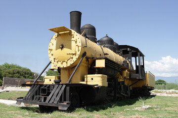 Old locomotive in Barahona, Dominican Republic
