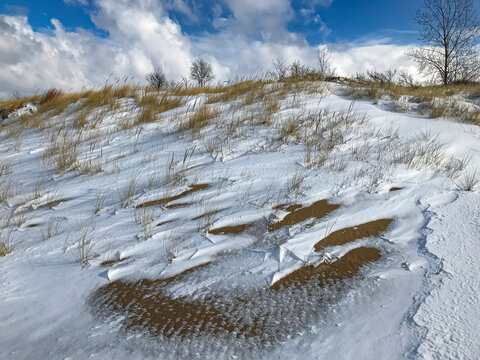 723-13 Snow and Sand Patterns on Dune