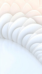 Fototapeta premium Abstract white wave pattern background, design element for website or presentation
