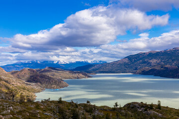 Obraz premium lake and mountains