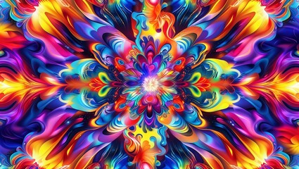 Fototapeta premium abstract background with flowers