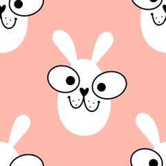 Easter eggs seamless rabbits ears pattern for wrapping paper and fabrics and linens and kids clothes print and spring party accessories