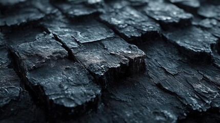 Dark Textured Stone Surface Close-Up
