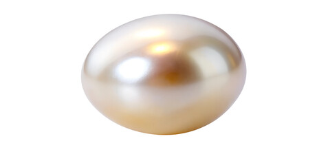 Obraz premium Lustrous pearl placed on a smooth surface showcasing its natural beauty and sheen under soft light in a minimalist setting PNG transparent