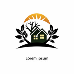 Fototapeta premium real estate logo design here 