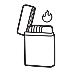 black and white image, vector, lighters