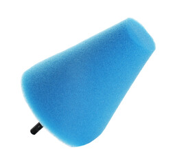 One orbital polisher sponge isolated on white