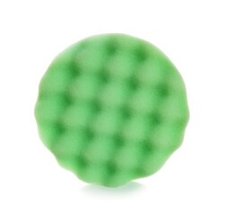 One orbital polisher pad isolated on white