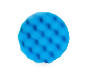 One orbital polisher pad isolated on white