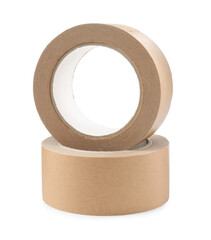 Rolls of masking tapes isolated on white