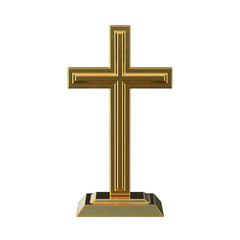 Crucifix isolated on white