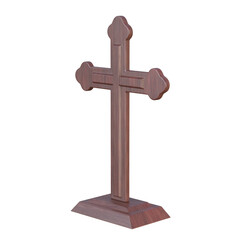 Crucifix isolated on white