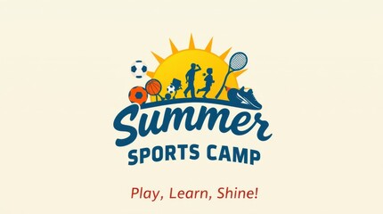 Obraz premium Summer Sports Camp: Play, learn, and shine! Join the fun this summer with various sports activities.