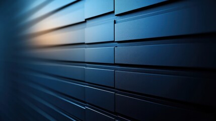 blue Background with Horizontal Lines for Design, Featuring White Space in the Center for Text. Ideal for Banner Templates and Digital Projects. Abstract Minimalist Wallpaper.