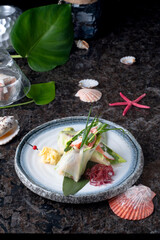 Fresh Spring Rolls with Crab and Vegetables