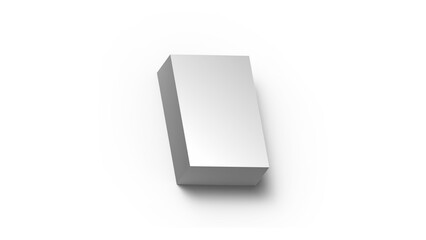 White box isolated on white background
