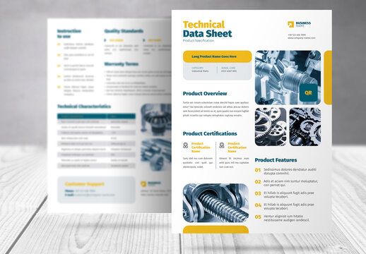 Product Specification Data Sheet Template 