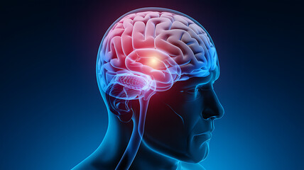 Human Brain Anatomy: 3D Rendering of the Cerebrum