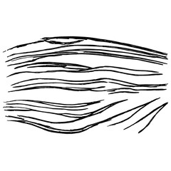 Black Brush Stroke Shape isolated on background for Artistic Designs


