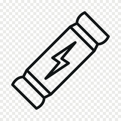 Protein bar icon. Vector line icon