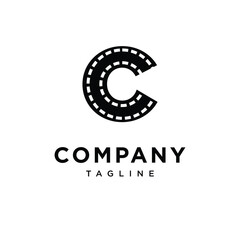 Letter C Film Logo Icon Vector