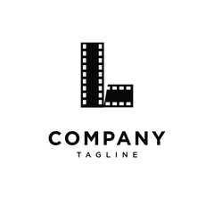 Fototapeta premium Letter L Film Logo Icon Vector
