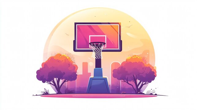 Basketball Game Jersey Equipment Template for Recreation Use