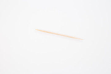 toothpick on white background, top view, step by stap instruction