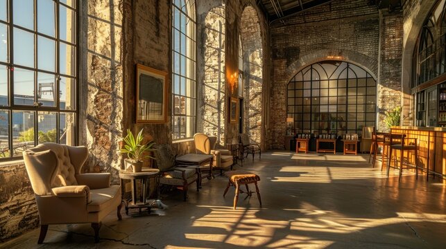 Adaptive Reuse: A sustainable design strategy that involves repurposing existing buildings for new uses, preserving their historic character and reducing environmental impact.
