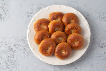 Traditional delicious Turkish dessert (Turkish name; Sekerpare)