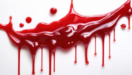 Dripping Fruit Jam Creating a Minimalist Texture
