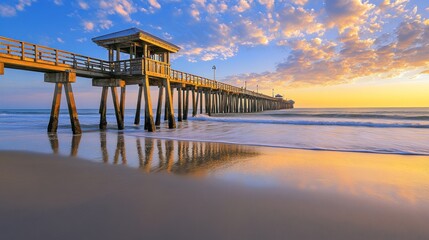 Sunrise Over The Pier