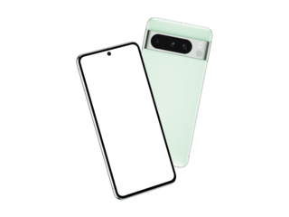 Pixel 8 Pro Mint back and front