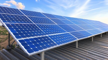 Solar panels installed on a residential roof for renewable energy generation