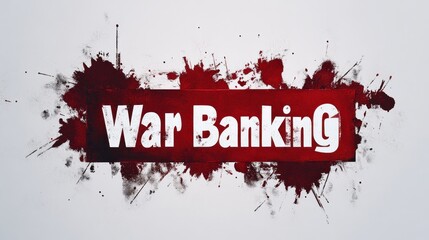 Obraz premium War Banking - Red Splatter Background